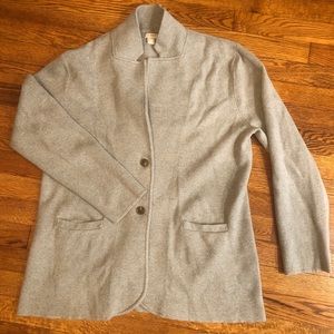 J Crew Grey Knit Sweater/Blazer Women’s XL